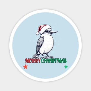 Merry Christmas kookaburras, Australian Bird Magnet